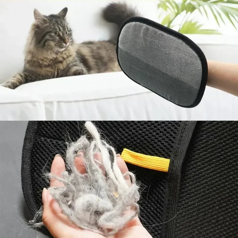 Pet Hair Removal Glove – Quick & Reusable Cleaner for Dog & Cat Hair